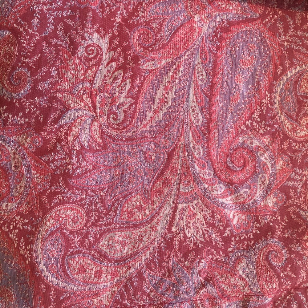 Pottery Barn Jacquard Queen Sz Duvet & 2 Std Shams